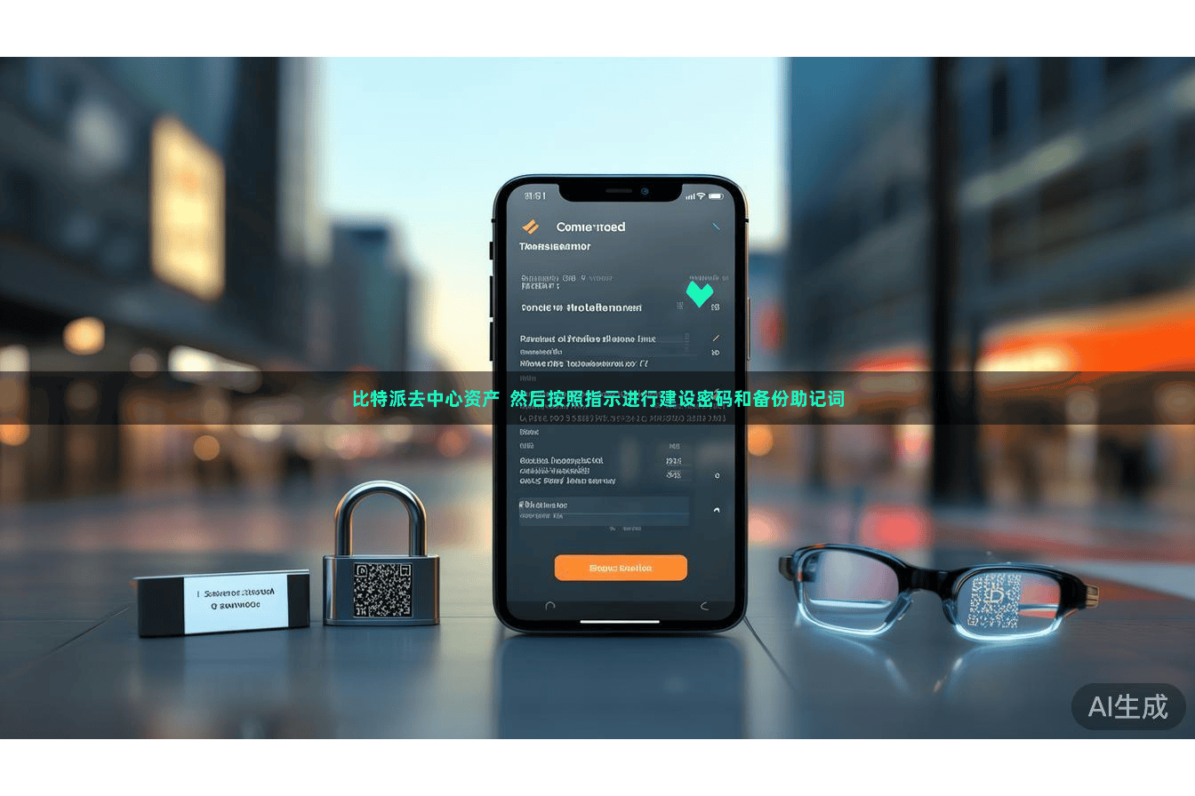 比特派去中心资产  然后按照指示进行建设密码和备份助记词