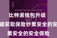 比特派钱包升级 况且不错获取保险钞票安全的安全保险
